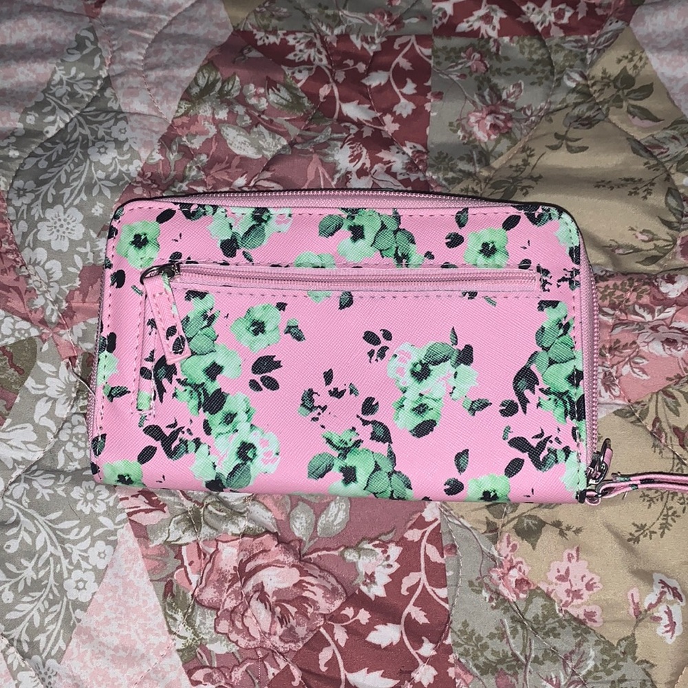 Pink floral Wallet